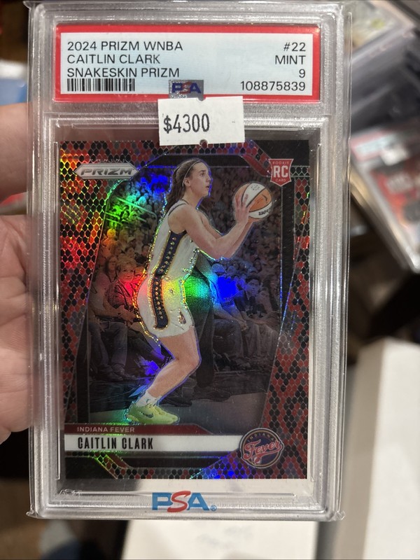 2024 Panini Snakeskin Prizm WNBA #22 Caitlin Clark RC Rookie SSP PSA 9 MINT