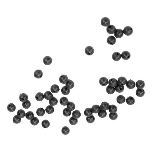 (Schwarz) 50 Stück 8mm Space Beans Set Silica Gel Angelschnur Stopper Kollis NS - Bild 9 von 24
