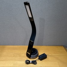 OttLite B22FS LED Desk Lamp Wireless Qi Charger Clock Temp Color Tested Used