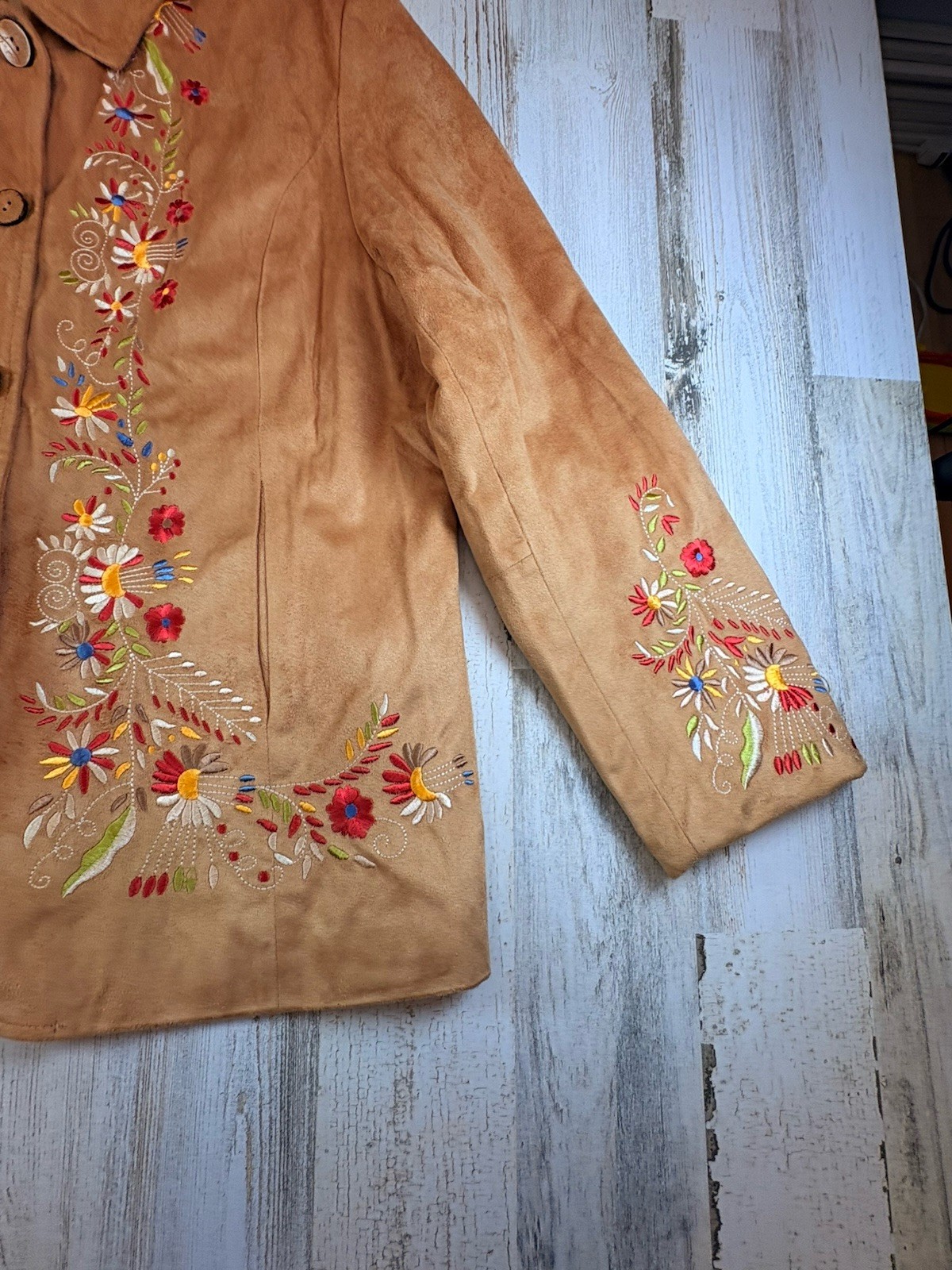 Ameri Selections Boho Western XL Coat Jacket Flor… - image 7