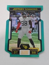 2023 Score #33 Jeffery Simmons Titans Die Cut /10 Tennessee Titans