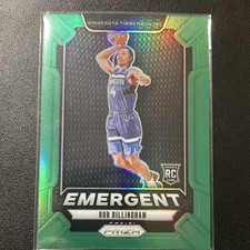 Panini Prizm Rob Dillingham Minnesota Timberwolves Green Prizm Rookie #24 Emerg…