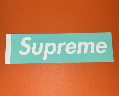 スケートボード Supreme x Tiffany & Co. Box Logo Sticker SUPREME FW21 TIFFANY & CO. BOX LOGO STICKER | eBay