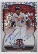 2023 Bowman Chrome Prospect Speckle Refractor /299 Omari Daniel #CPA-OD Auto 2p7