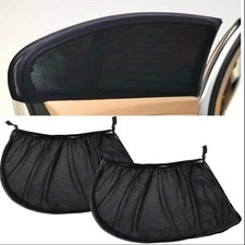 Universal Car Side Window Sunshade Mosquito Mesh Net UV Protection Curtains