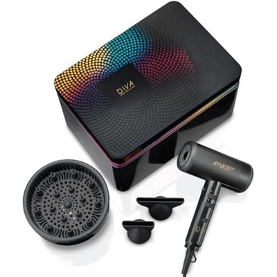 Diva Pro Styling Atmos Dry Compact Diffusor Haartrockner - Ultra leistungsstark,