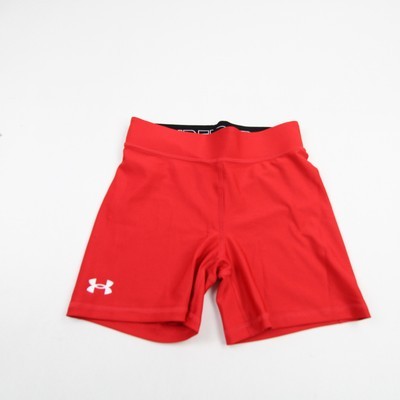 Under Armour HeatGear Compression Shorts Women's Red Used
