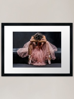BALLETTTÄNZER Gerahmter Kunstdruck Gerahmt Wandbild Poster Leinwanddruck Bild