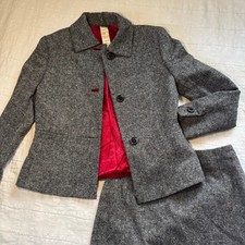 Gianni Versace Couture Wool Matching Suit Blazer and Skirt   Size: 40 / S