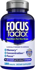 Focus Factor Dietary Supplement Nutrition For The Brain - 180 Tablets