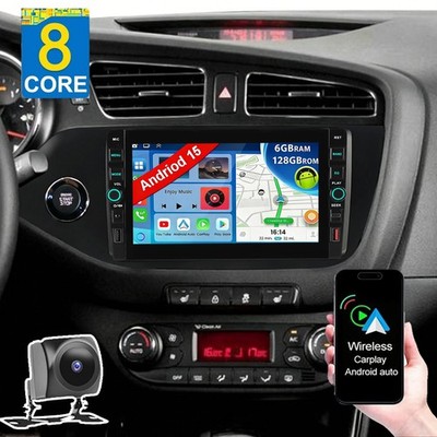 8Kern 6+128G Autoradio Für Kia Cee'd JD 2012-16 GPS Navi Android 15 Carplay KAM