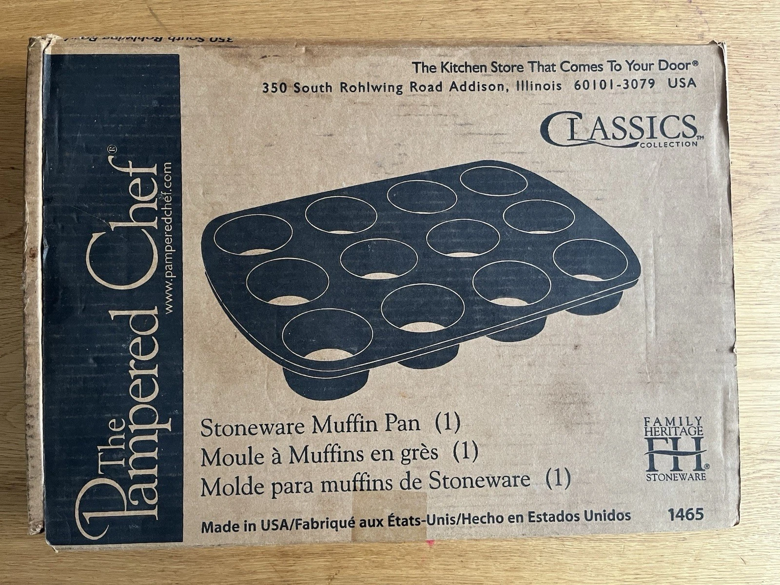 The Pampered Chef Classics #1465 Stoneware Muffin Cupcake Pan New In Open Box
Opens in a new window 