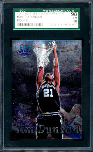1997 Stadium Club Tim Duncan #201 card