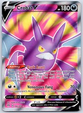 Crobat V (Full Art) 182/189 (NM) - SWSH03: Darkness Ablaze - Pokemon TCG