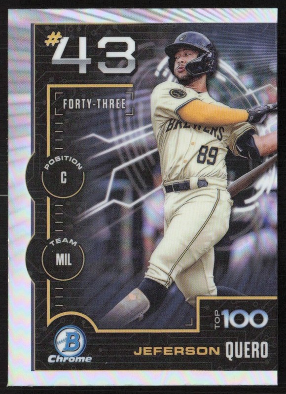 2025 Bowman Scouts Top 100 Jeferson Quero #BTP-43 GS1-10