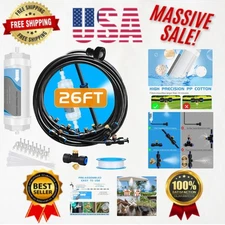 Efficient 26 Ft Outdoor Misters with Water Filter - Perfect for Your Garden