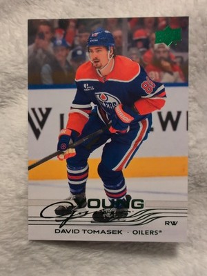 2025-26 Upper Deck Series 2 Holiday Easter Green Young Guns David Tomasek #481