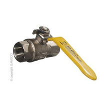 LPG BBQ BALL VALVE FEMALE x FEMALE LEVER HANDLE 1/2 FBSP G51FF08