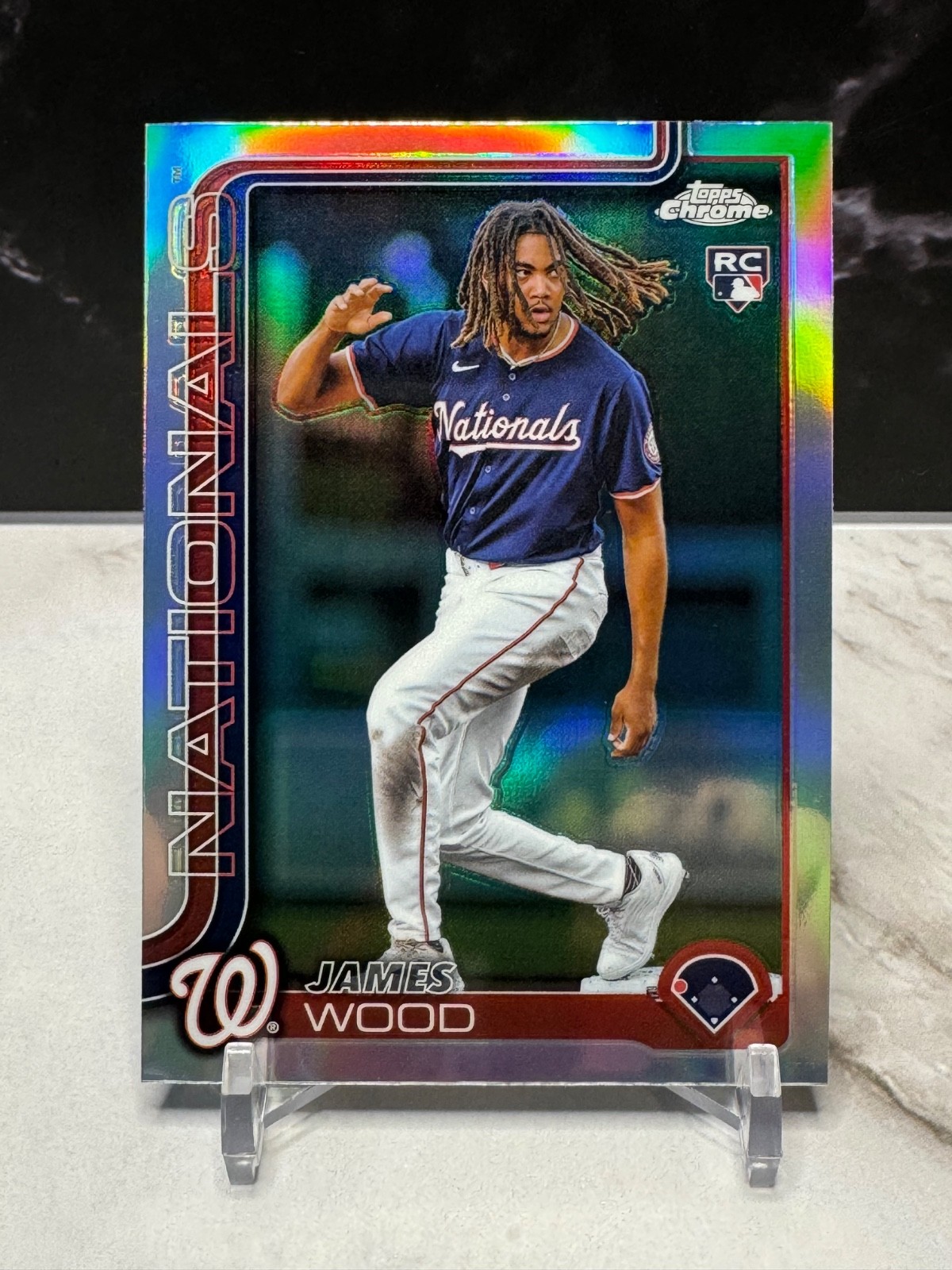 2025 Topps Chrome - James Wood - Image Variation #132 (RC)