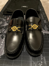 Versace Medusa Leather Loafers