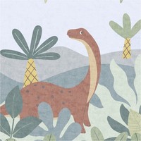Fototapete Dinos Vliestapete Kinderzimmer Blau Bunt Wohnzimmer Schlafzimmer