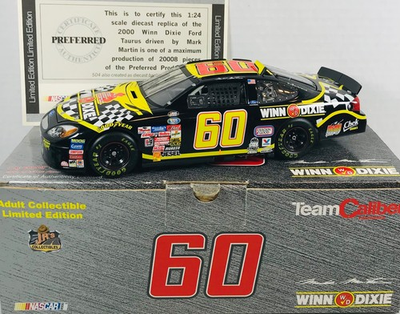 #ad Mark Martin #60 Winn Dixie 2000 Ford Taurus 1:24 Team Caliper Preferred Diecast $28.95
