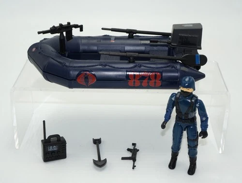 New ListingVintage 1985 GI Joe Cobra Night Landing Raft Attack Boat w/ Cobra Officer Figure