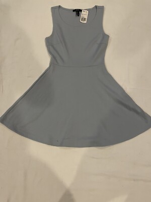 forever 21 dusty blue knee length dress sz Small