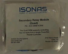 Isonas, Pure IP Access Control, Secondary Relay Module, (Quad) ACC-SRM-40SW