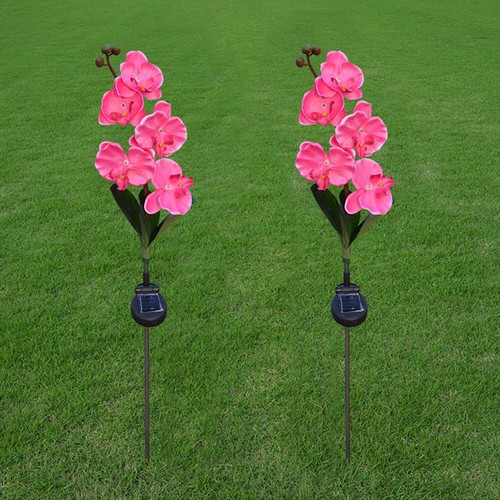 5 Head Solar LED Decorative Outdoor Lawn Lamp 5 Head Of Solar Butterfly Orchid - Picture 4 of 6