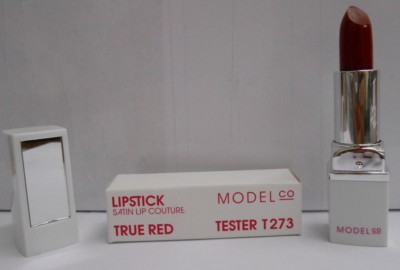 Model Co Lipstick  with mirror Satin Lip Couture Full Size TRUE RED
