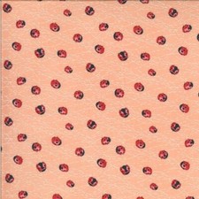 Solana By Robin Pickens For Moda - Peach Ladybugs 48684-19