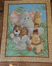 Jungle Animal Baby Quilt