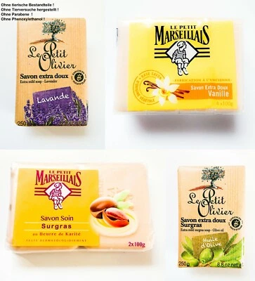 LE PETIT MARSEILLAIS Seife Hand & Körperseife extra milde Block-Seifen Auswahl origin. aus Frankreich