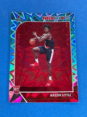 2019-20 Panini NBA Hoops Teal Explosion Nassir Little #220 Rookie RC FREE SHIP!!