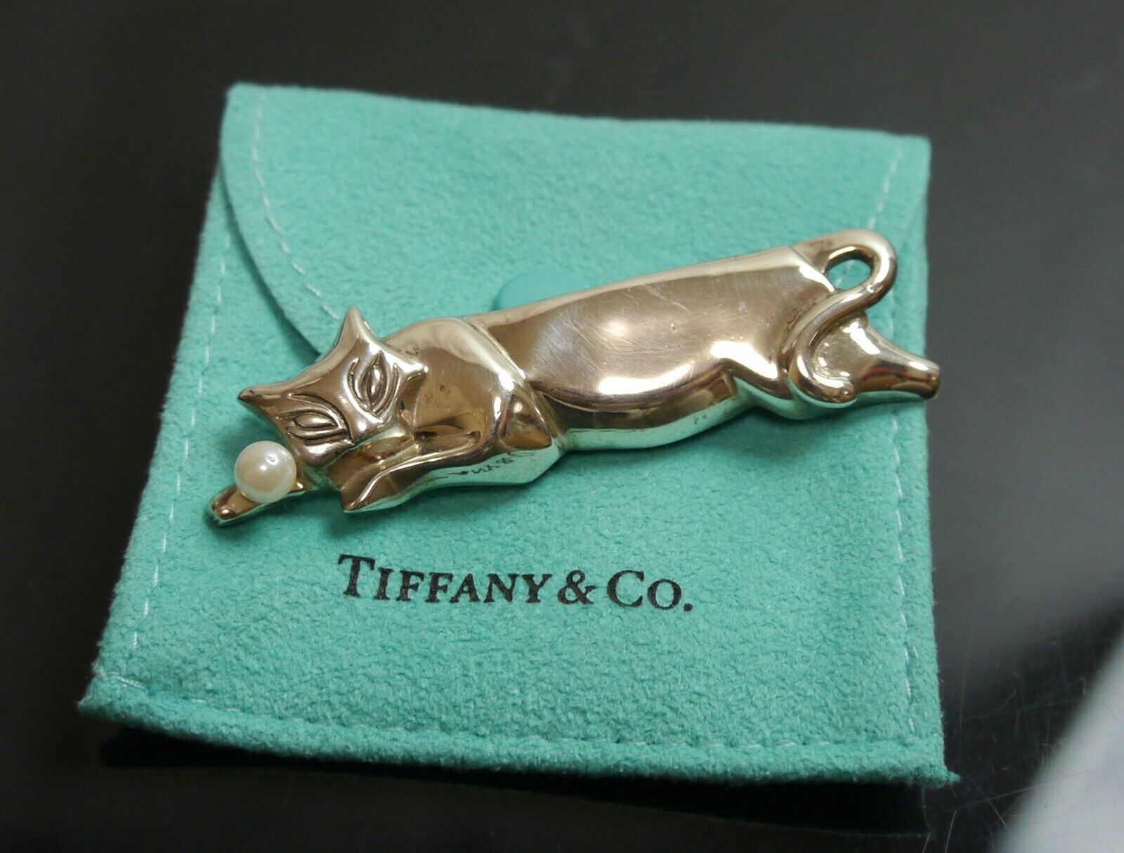 Tiffany & Co. Kitten Brooch in 20K Yellow Gold #515848 – Beladora