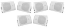 6 Rockville HP5S 5.25" Outdoor/Indoor Home Theater Patio Speakers Swivel Mounts