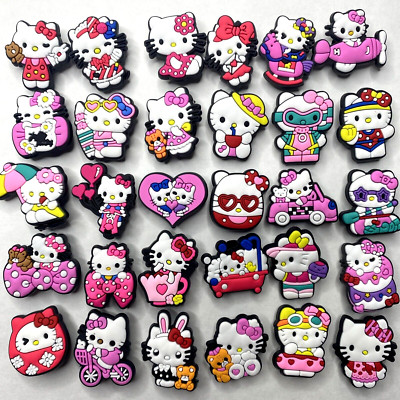 30pc Lot of Hello Kitty Decorative Shoe Charms for Clogs