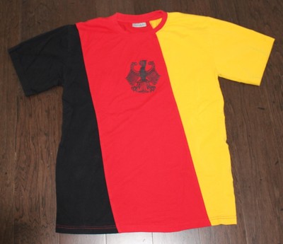 black red and yellow shirt