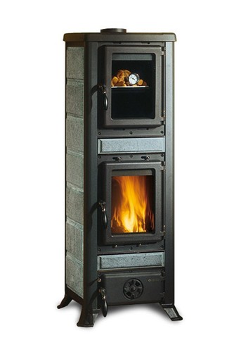 Stufa a legna NORDICA Fulvia Forno 6 kW rivestimento pietra naturale | eBay