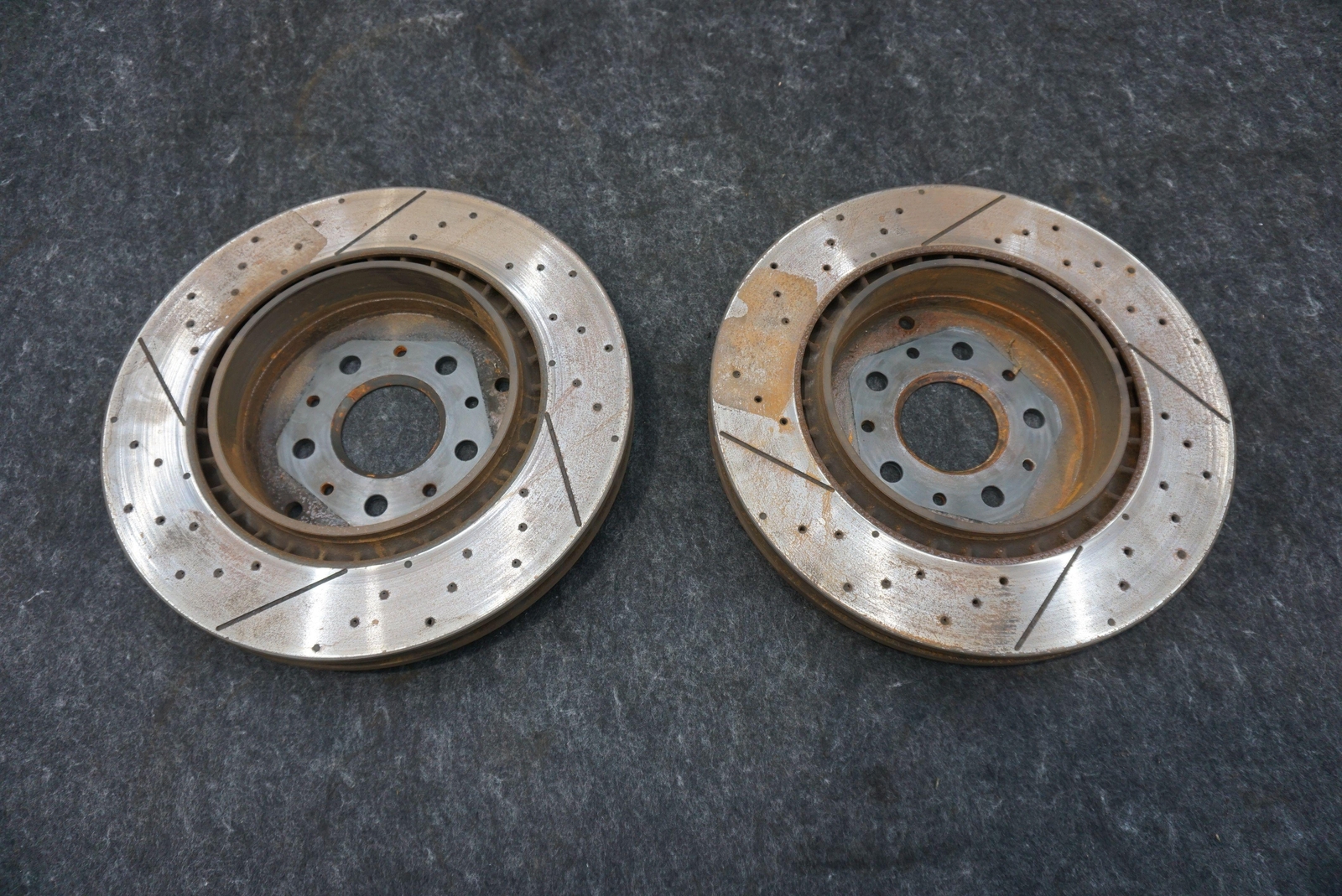 Set Rear Left & Right Disc Brake Rotor 228411 Maserati Granturismo M145 2008-14+
