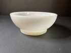 Vintage Fire King Oven Ware Milk Glass, Ribbed Foot 4 3/4” Bowl