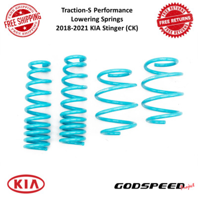 Godspeed Traction-S Performance Lowering Springs Fits 2018-2021 KIA Stinger (CK)