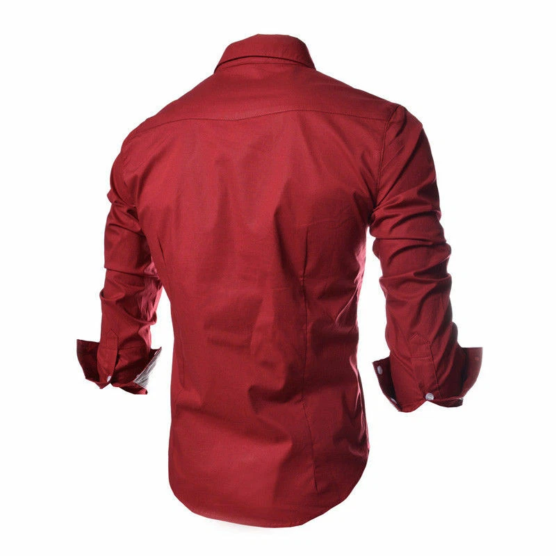 Camisas para hombres Casual Elegante estilo nuevo Moda Slim Camisa Ropa de hombe