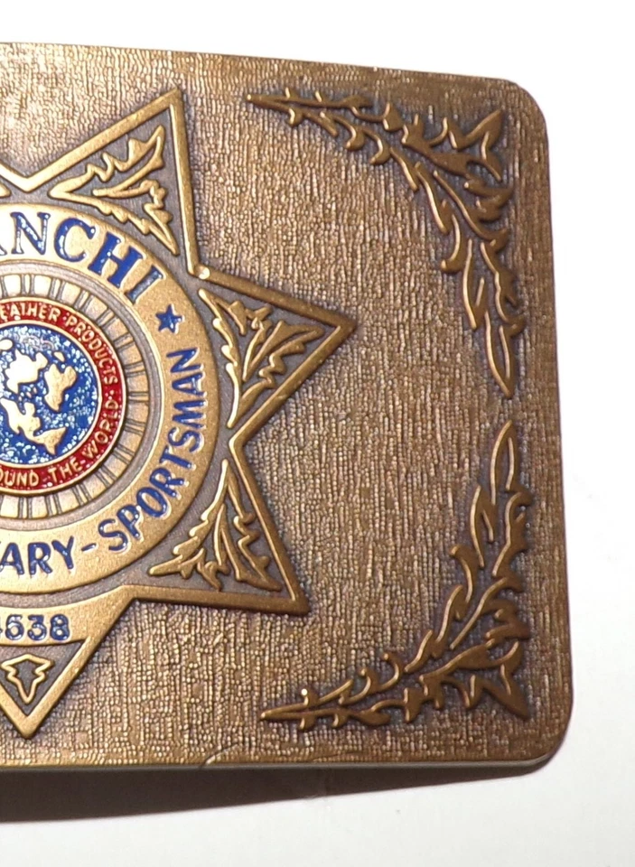 Bianchi Belt Buckle - Sportsman / Police / Military Vintage Brass #4538 - Image 4 of 4