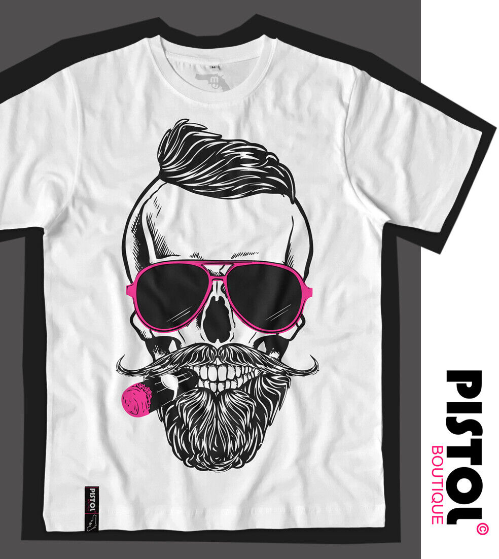 Skull V Print Street Style Mens 2pcs Outfits Trendy T Shirt And