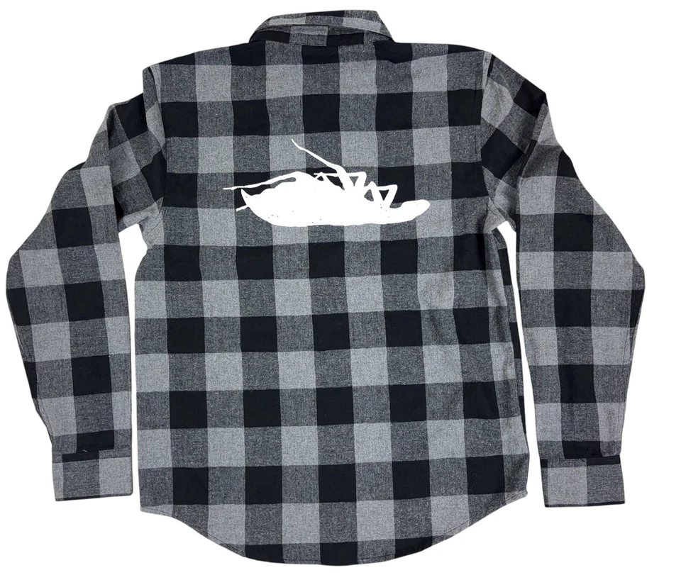 Papa Roach Rock Band Flannel Plaid Long Sleeve Button Up Shirt Kings Road Sz S - Image 3 of 4