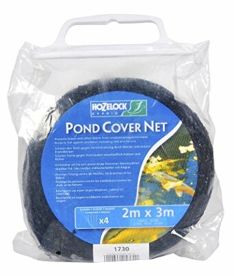 Pond Cover Net 10 Feet by 13 Feet, Strong Woven HPDE Pond Netting with Stakes