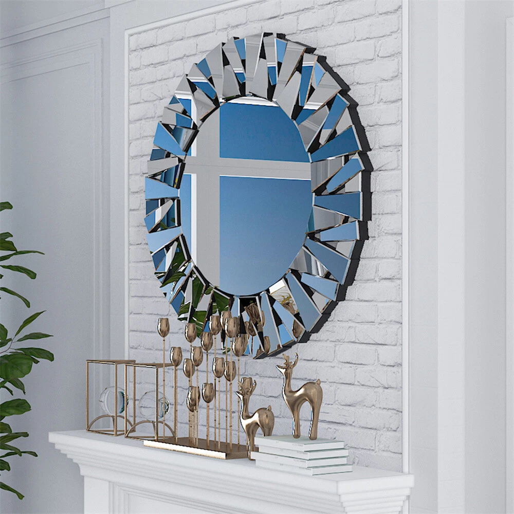 Circle mirror wall decor deals