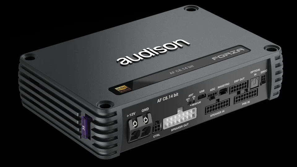 Audison FORZA AF C8.14 bit 8 Kanal Digital Verstärker mit 14 Kanal DSP - Bild 2 von 4